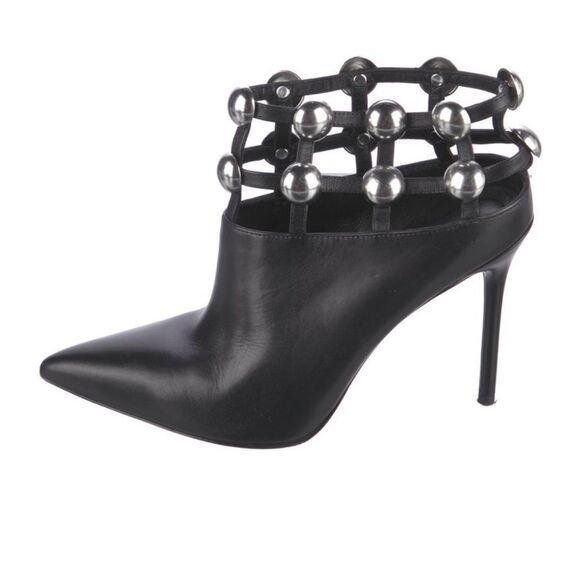 Alexander Wang Leather Cutout Booties - Picture 1 of 5